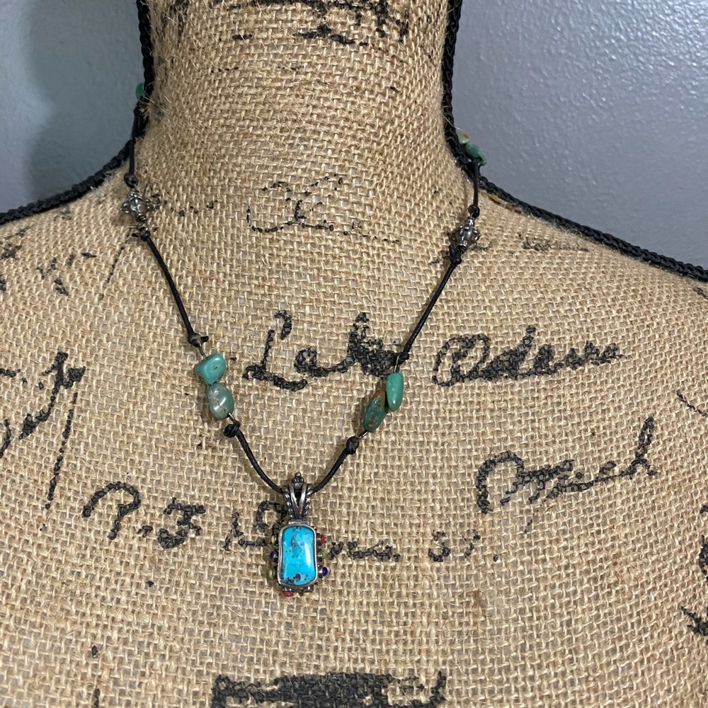 Beautiful Turquoise and silver necklace